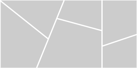 Image collage layout template. Mosaic mood board grid collection. Picture frame set. Photo album concept idea for banner, poster, comic page, flyer, brochure, booklet, memory wall design. Vector pack © moh