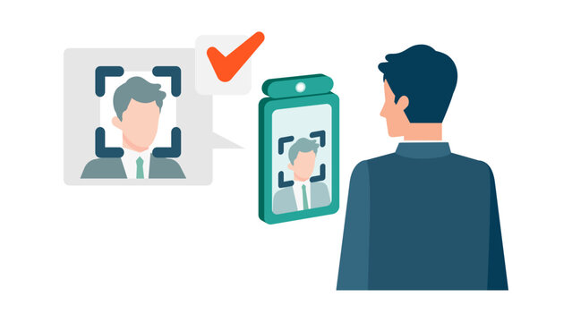 Office entrance using face recognition for attendance tracking and access control system