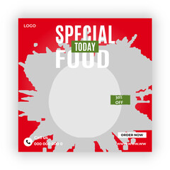 Fresh Food Social Media Post Design


