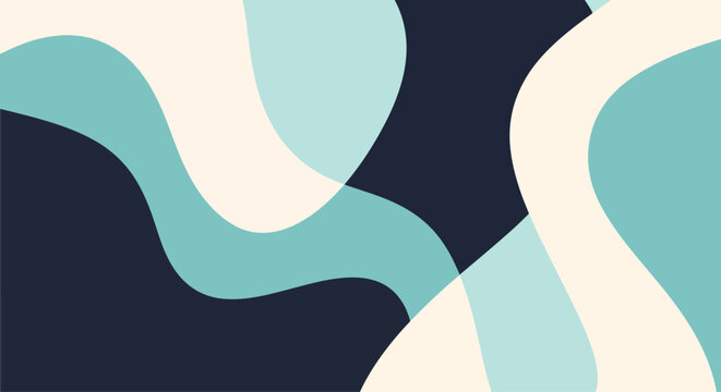 Playful mustard and coral swirls embracing deep ocean shadows in fluid motion