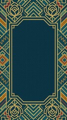 Obraz premium Art Deco geometric elegance wallpaper for mobile