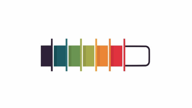 Colorful plastic slider switch control.