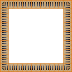 Heller quadratischer freigestellter Bilderrahmen	
