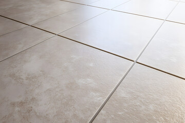 Neutral ceramic tile surface texture with smooth gradient and bottom copy space strip