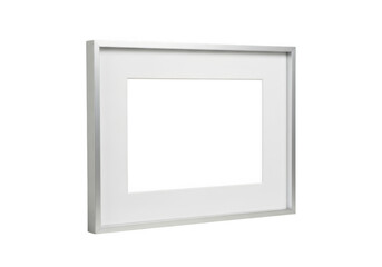 Modern rectangular frame isolated on transparent background