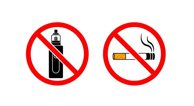 No smoking and vaping allowed sign
