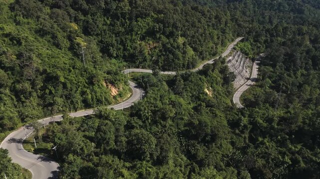 Drone view, part of Mae Hong Son loop