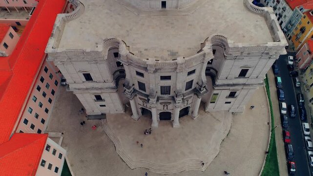 Lisbon Panteao Nacional Aerial View