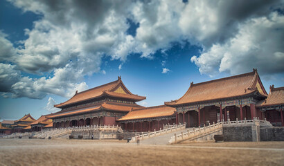 The Imperial Palace in the Forbidden City in Beijing