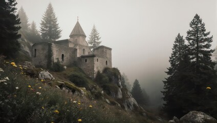 Misty Mountain Monastery - A Medieval Fortress in the Clouds.