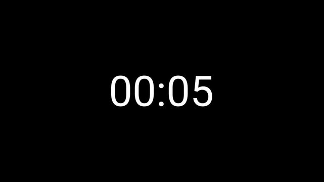 one minute countup animation, one minute circle countdown timer video from 0 to 60 second on transparent background,1 minute timer counts hours minutes seconds in 60 seconds in 4k with alpha channel