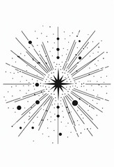 Obraz premium Black and White Abstract Art