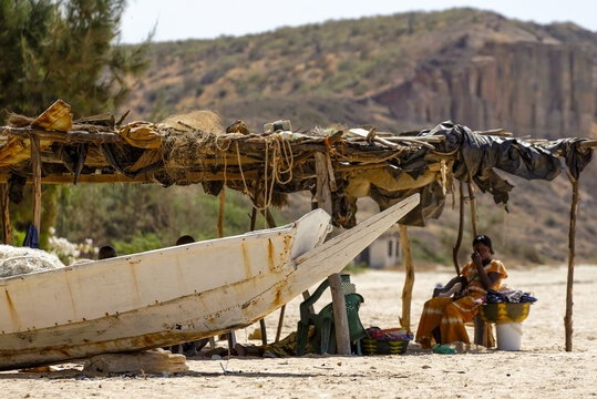Moment de d&eacute;tente sur une plage du S&eacute;n&eacute;gal
