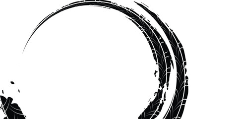 Tire tread marks, wheel textures, tire marks - car racing, motocross, drift, rally, off-road and others. © fathor