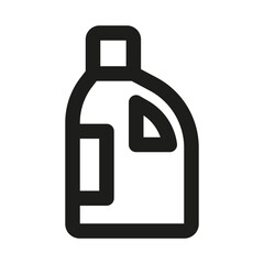 Obraz premium Liquid Detergent Professional Modern Line Icon. Minimal cleaning household bottle soap preparation outline design