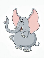Fototapeta premium elephant illustration 