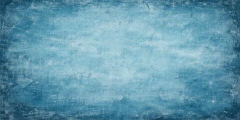 Obraz premium Abstract Blue Grunge Texture Background with Weathered Canvas Effect