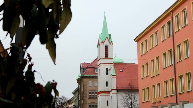 the east german city of cottbus 4k 25fps video