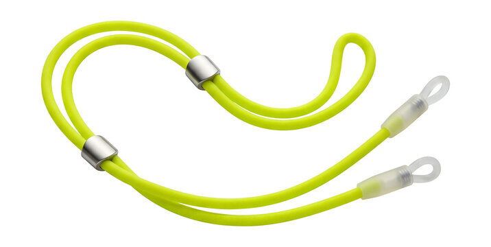 Bright neon silicone glasses cord with adjustable loops