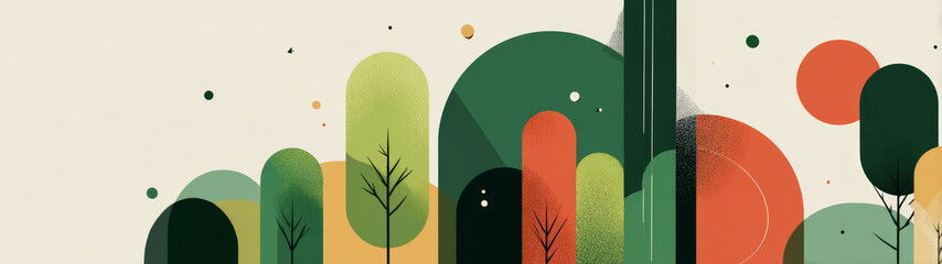 Abstract landscape geometry of nature's forms