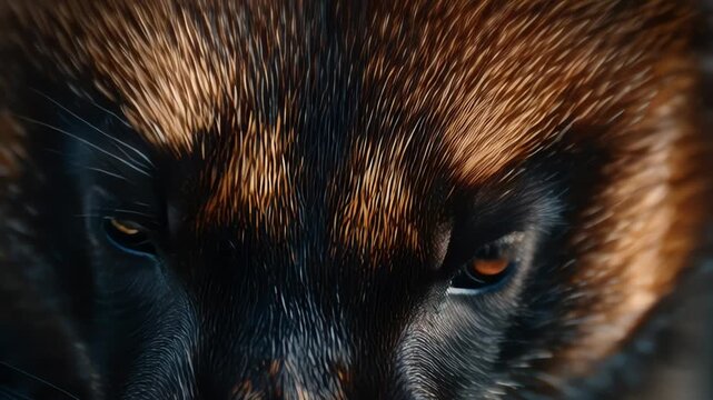 Intense Wolverine Close-Up: Wildlife Portrait