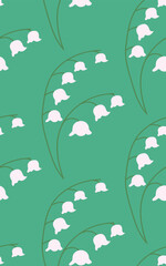 Flower white lily of the valley pattern beauty blooming for nature organic background