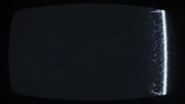 Static on a television screen