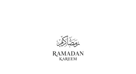 Fototapeta premium Minimal Ramadan Kareem Typography Design Simple Islamic Greeting Vector Illustration