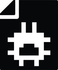 Fototapeta premium robots txt icon silhouette vector illustration on transparent background