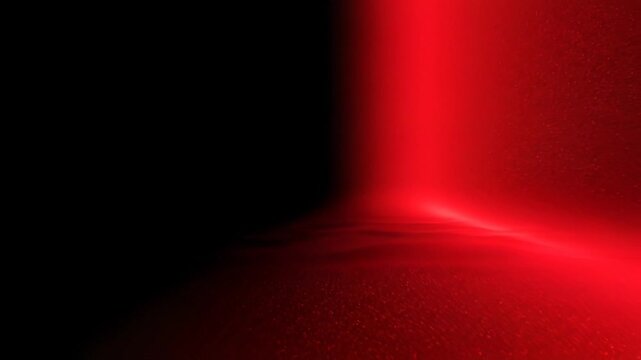 Red light in dark space