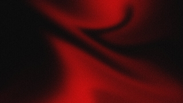 Abstract dark red liquid wave background with grainy texture.