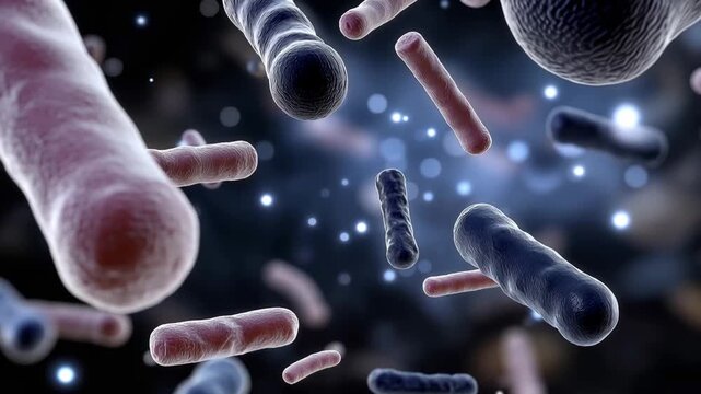 An infographic outlines the roles of various microbial life forms in human health, illustrating connections between gut microbiota and overall wellness, driving interest in personalized medicine
