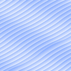 Pastel Lavender Blue Abstract Wavy Stripes Seamless Background Pattern