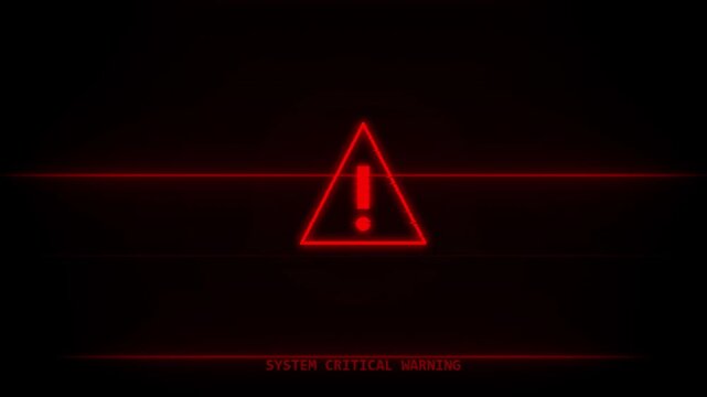 error screen warning background in motion
