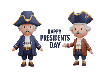 Happy Presidents Day Figurines Celebration
