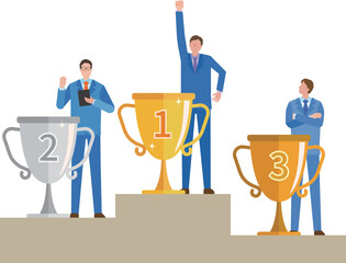 ビジネスマンと成績