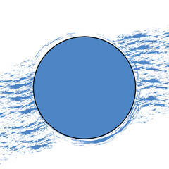 Grunge brush halftone dots abstract paint shape element