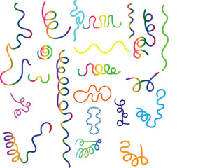 A colorful vector illustration of a happy birthday card featuring and celebration symbols in a vibrant holiday design concept