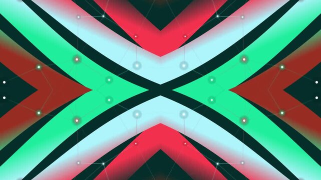 Abstract Geometric Shapes with Colorful Patterns.