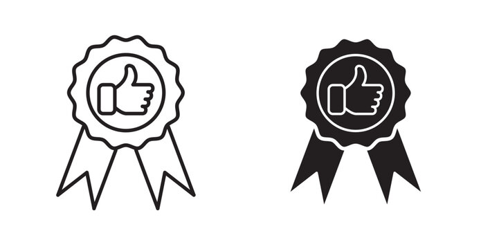 best practice icon in black stroke and fill