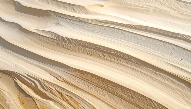 Sand Dune Patterns: Abstract close-up of textured sand dunes, showcasing natural patterns formed by wind and erosion. A minimalist and organic design, perfect for backgrounds and artistic concepts.