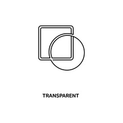 Obraz premium Transparency Concept Icon on White Background for Business