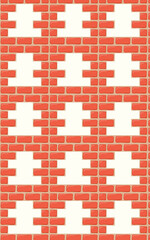 Brick square pattern wall decoration building home background