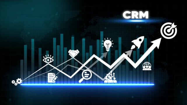 C R M Customer Relationship Management Business Growth Strategy Marketing Analytics Data Tracking Performance Metrics