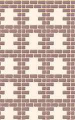 Brick square pattern wall decoration building home background