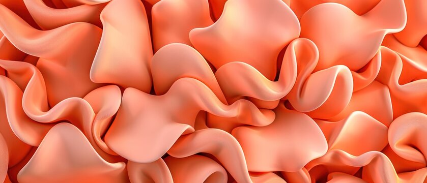 abstract pink forms in different shades curve soft smooth