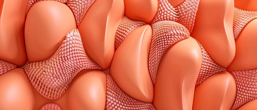 abstract pink forms in different shades curve soft smooth