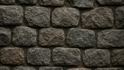 Obraz premium Rugged stone wall texture desktop wallpaper