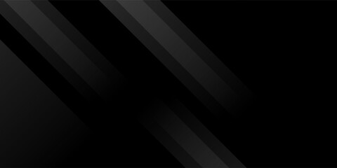 Black abstract background. Elegant dark diagonal shape elements. Modern luxury grey gradient graphic design.