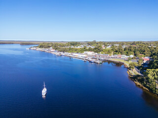 Fototapeta premium Strahan City Centre in Tasmania Australia